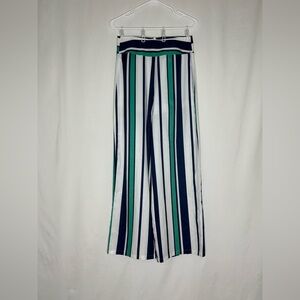 Chicways Striped Wide-Leg Flowy Pants